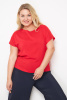 Блузка Незнакомка 03.9499.2154 ткань плательная слаб ((56) 164-112-120, красный)