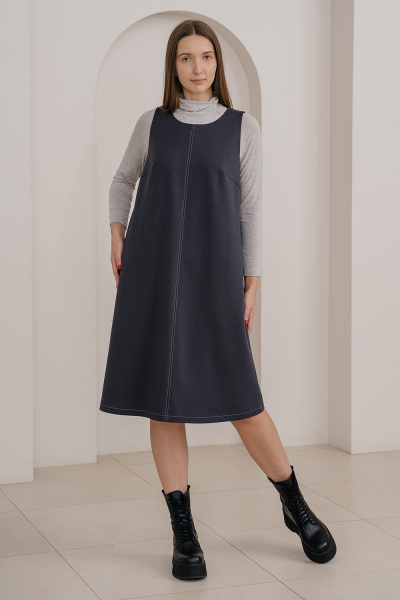 Сарафан Незнакомка 06.5021.2753 вискоза ((44) 164-88-96, темно-серый)