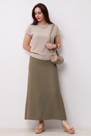 Блузка Незнакомка 03.9499.2154 ткань плательная слаб ((44) 164-88-96, серо-бежевый)