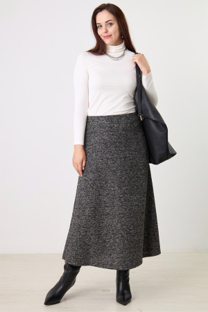 Юбка Незнакомка 04.8431.556.09 трикотаж меланж ((44) 164-88-96, темно-серый)