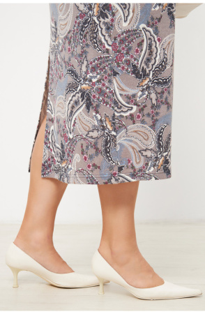 Платье Незнакомка 00.8482.2823 трикотаж-ангора ((44) 164-88-96, серо-бежевый)