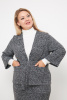 Жакет женский Незнакомка 10.8452.669 трикотаж"букле" ((44) 164-88-96, черно-белый)