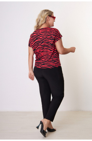 Блузка Незнакомка 03.4141.2154 вискоза зебра