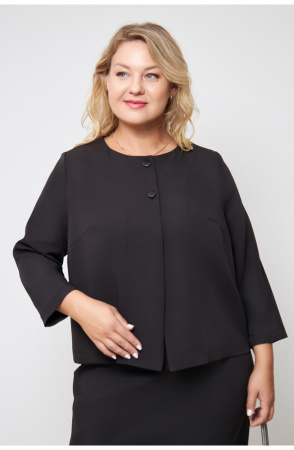 Жакет Незнакомка 10.9280.2862 ткань костюмная ((48) 164-96-104, черный)