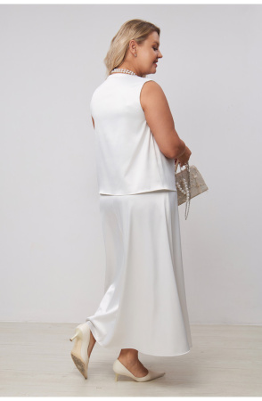 Юбка Незнакомка 04.9455.556.09 атлас-стрейч ((50) 164-100-108, молочный)