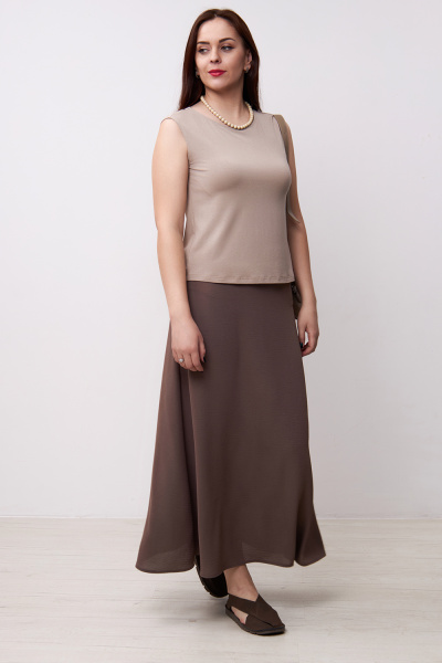 Юбка Незнакомка 04.9497.556.09 ткань ((44) 164-88-96, коричневый)