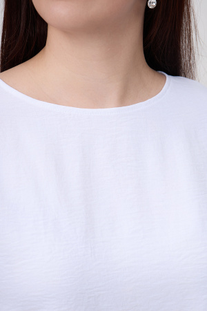 Блузка Незнакомка 03.9497.2154 ткань жатка ((58) 164-116-124, белый)