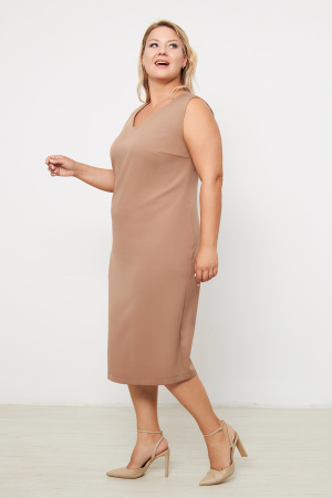 Платье Незнакомка 00.9280.2861 ткань косюмная ((44) 164-88-96, темно-бежевый)