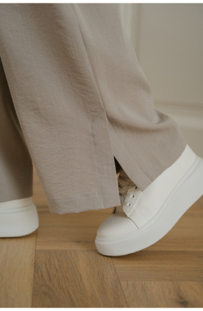 Брюки Незнакомка 05.9408.2683 ткань костюмная ((44) 164-88-96, серо-бежевый)