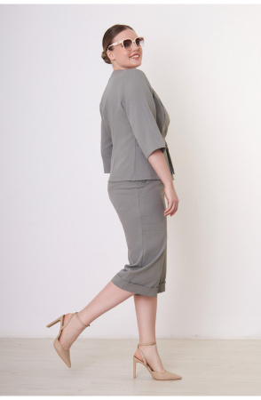 Жакет Незнакомка 10.9408.669 ткань костюмная ((48) 164-96-104, серо-зеленый)