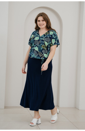 Юбка Незнакомка 04.1007.556.09 масло ((58) 164-116-124, темно-синий)