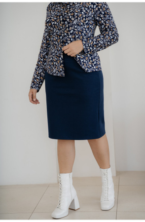 Юбка женская Незнакомка 04.5021.1158 вискоза ((48) 164-96-104, темно-синий)