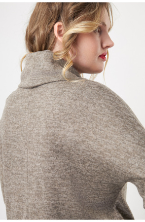 Платье Незнакомка 00.8414.2128.1 трикотаж-меланж ((58) 164-116-124, серо-бежевый)