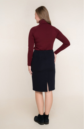 Юбка Незнакомка 04.8304.1158 трикотаж ((44) 164-88-96, темно-синий)