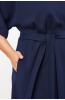 Платье женское Незнакомка 00.9408.2853 ткань костюмная ((58) 164-116-124, темно-синий)
