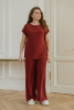 Брюки женские Незнакомка 05.1007.149 масло ((58) 170-116-124, терракотовый)