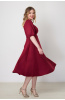 Платье Незнакомка 00.9280.2745 ткань костюмная ((44) 164-88-96, бордовый)