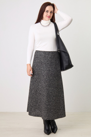 Юбка Незнакомка 04.8431.556.09 трикотаж меланж ((44) 164-88-96, темно-серый)