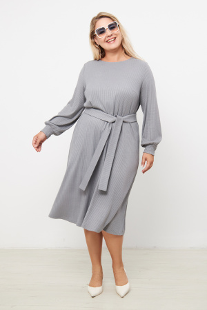 Платье Незнакомка 00.8656.2804 вязанка-лапша ((58) 164-116-124, серый)