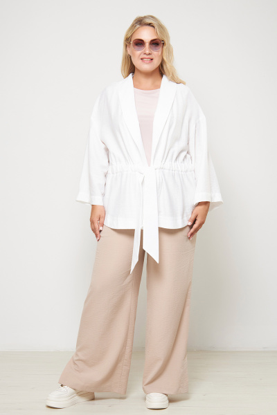 Жакет Незнакомка 10.9442.2777 ткань жатка ((48) 164-96-104, молочный)