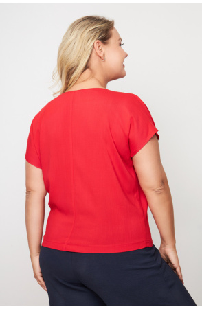 Блузка Незнакомка 03.9499.2154 ткань плательная слаб ((56) 164-112-120, красный)