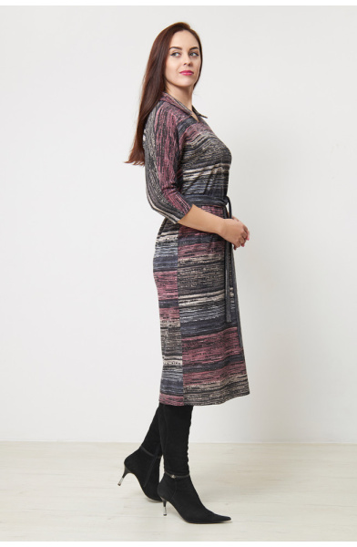 Платье Незнакомка 00.8466.2800 трикотаж-ангора ((44) 164-88-96, серо-розовый)