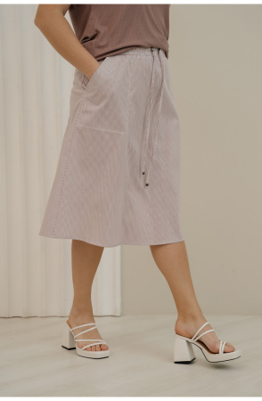 Юбка Незнакомка 04.9409.2674 хлопок костюмный"полоска"