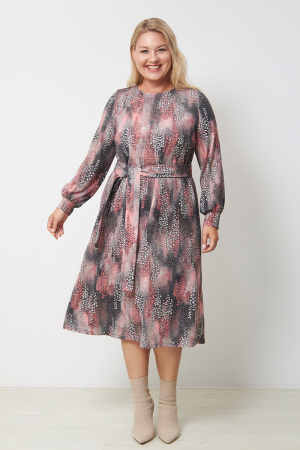 Платье Незнакомка 00.8482.2804 трикотаж-ангора ((44) 164-88-96, серо-розовый)