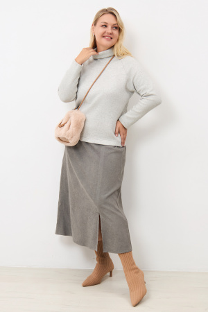 Юбка Незнакомка 04.9506.2813 вельвет ((44) 164-88-96, серо-зеленый)