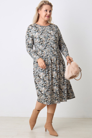 Платье Незнакомка 00.4133.2336.96 вискоза ((44) 164-88-96, серо-бежевый)