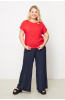 Блузка Незнакомка 03.9499.2154 ткань плательная слаб ((56) 164-112-120, красный)