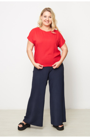 Блузка Незнакомка 03.9499.2154 ткань плательная слаб ((56) 164-112-120, красный)