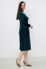 Платье Незнакомка 00.8490.2880 бархат ((44) 164-88-96, темно-зеленый)