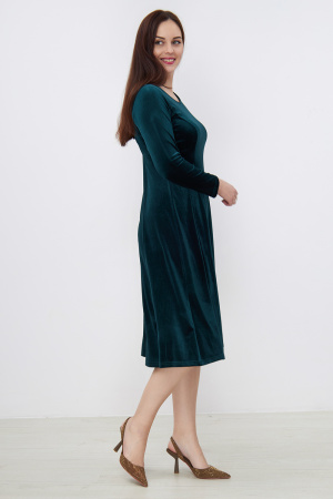 Платье Незнакомка 00.8490.2880 бархат ((44) 164-88-96, темно-зеленый)