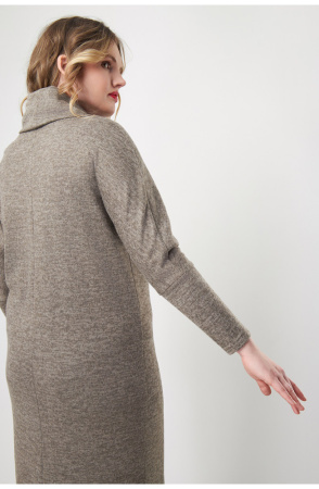 Платье Незнакомка 00.8414.2128.1 трикотаж-меланж ((58) 164-116-124, серо-бежевый)