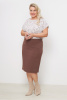 Юбка Незнакомка 04.9280.1158 ткань костюмная ((44) 164-88-96, шоколадный)