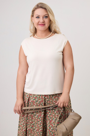 Блузка Незнакомка 08.3012.800 топ вискоза ((62) 164-124-132, шампань)