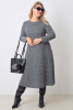Платье Незнакомка 00.8431.2880 трикотаж меланж ((44) 164-88-96, черно-серый)