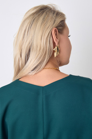 Платье Незнакомка 00.9280.2848 ткань костюмная ((48) 164-96-104, темно-зеленый)