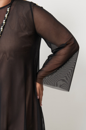 Платье Незнакомка 00.9613.2877 сетка ((54) 164-108-116, черный)