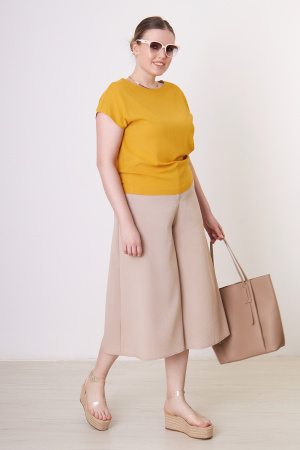 Блузка Незнакомка 03.9499.2154 ткань плательная слаб ((56) 164-112-120, охра)