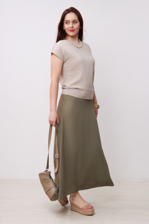 Юбка Незнакомка 04.9497.556.09 ткань ((52) 164-104-112, хаки)