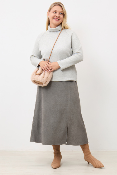 Юбка Незнакомка 04.9506.2813 вельвет ((44) 164-88-96, серо-зеленый)