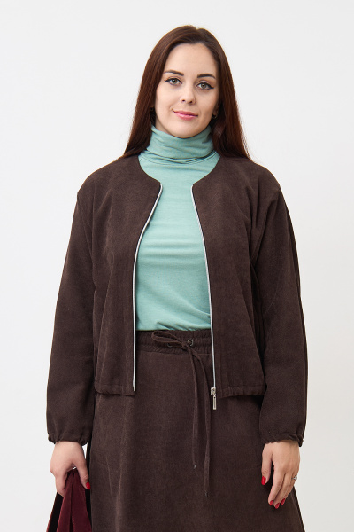 Жакет Незнакомка 10.9506.2914 вельвет ((44) 164-88-96, темно-коричн.)