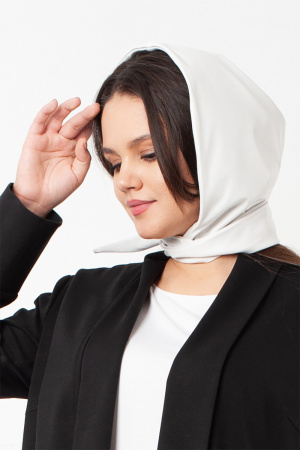 17.8449.2736 капор трикотаж-кожа ((50) 164-100-108, молочный)