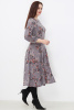 Платье Незнакомка 00.8482.2803 трикотаж-ангора ((44) 164-88-96, цветы на сером)