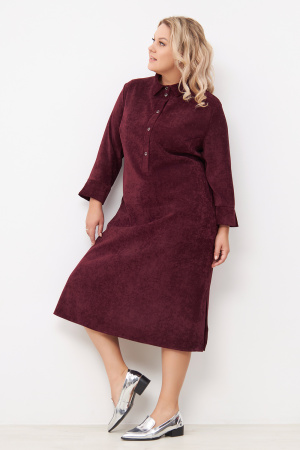 Платье Незнакомка 00.9508.2878 вельвет ((58) 164-116-124, бордовый)