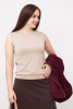Блузка-топ Незнакомка 03.3012.2888 вискоза ((44) 164-88-96, серо-бежевый)
