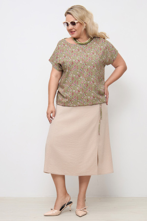 Блузка Незнакомка 03.9463.2361 штапель ((46) 164-92-100, светло-зеленый)