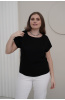 Блузка Незнакомка 03.3012.2154 вискоза ((54) 164-108-116, черный)